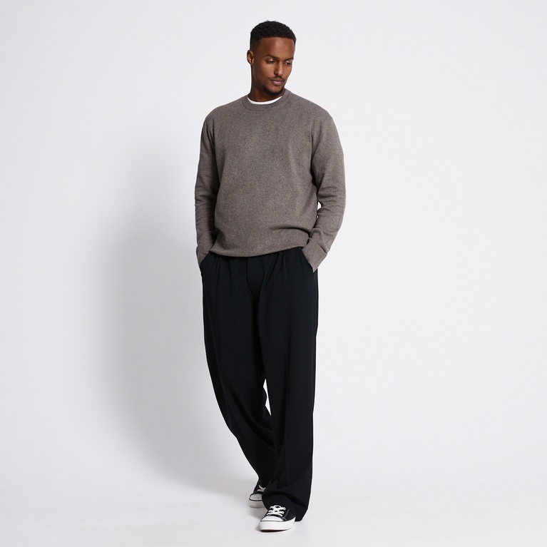 Fine-knit sweater "Ruben" Dk Beige